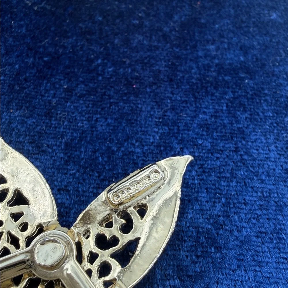 VTG Gerrys goldtone nautical filigree starfish brooch pin 2” costume jewelry